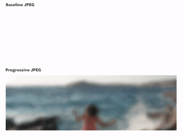Baseline JPEG vs Progressive JPEG
